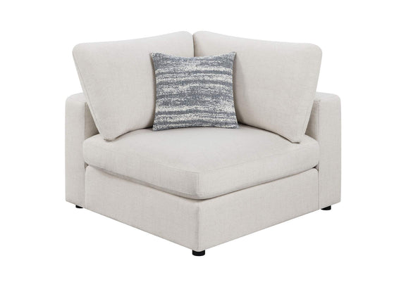 551321-SETC Serene 5-piece Upholstered Modular Sectional Sofa Beige