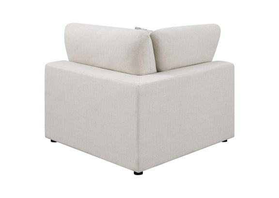 551321-SETC Serene 5-piece Upholstered Modular Sectional Sofa Beige