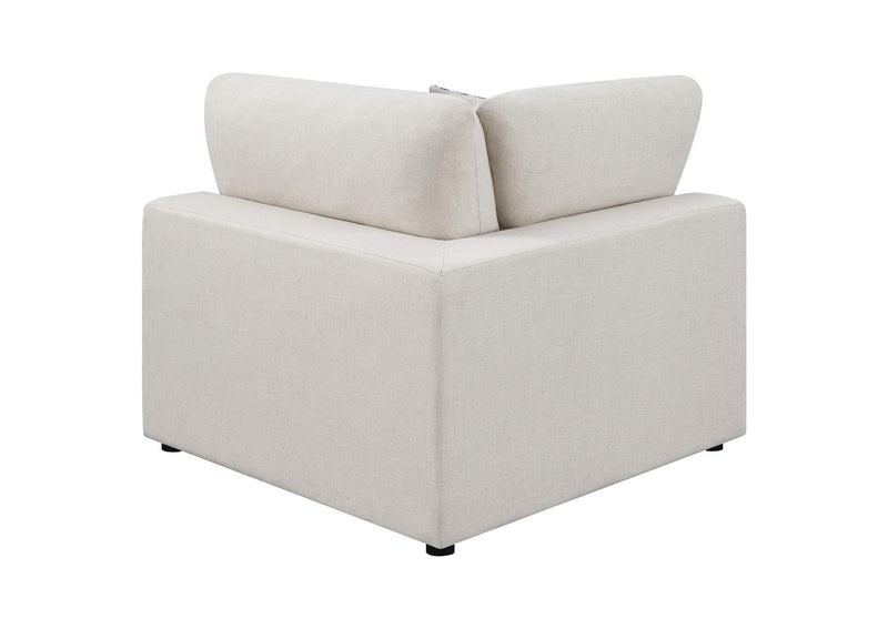 551321-SETC Serene 5-piece Upholstered Modular Sectional Sofa Beige