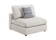 551321 Serene Upholstered Armless Chair Beige