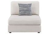 551321 Serene Upholstered Armless Chair Beige