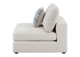 551321 Serene Upholstered Armless Chair Beige