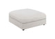 551323 Serene Square Upholstered Ottoman Beige