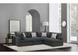 Serene 4-piece Upholstered Modular Sectional Sofa Charcoal