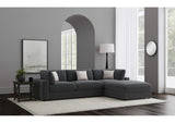 Serene 4-piece Upholstered Modular Sectional Sofa Charcoal