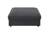 551324-SETB Serene 4-piece Upholstered Modular Sectional Sofa Charcoal