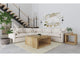 551451-SETA Hobson 5-piece Upholstered Modular Sectional Sofa Ivory