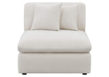 551451 Hobson Upholstered Armless Chair Ivory