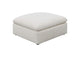 551453 Hobson Square Upholstered Ottoman Ivory