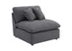 551455 Hobson Upholstered Armless Chair Charcoal