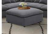 551457 Hobson Square Upholstered Ottoman Charcoal