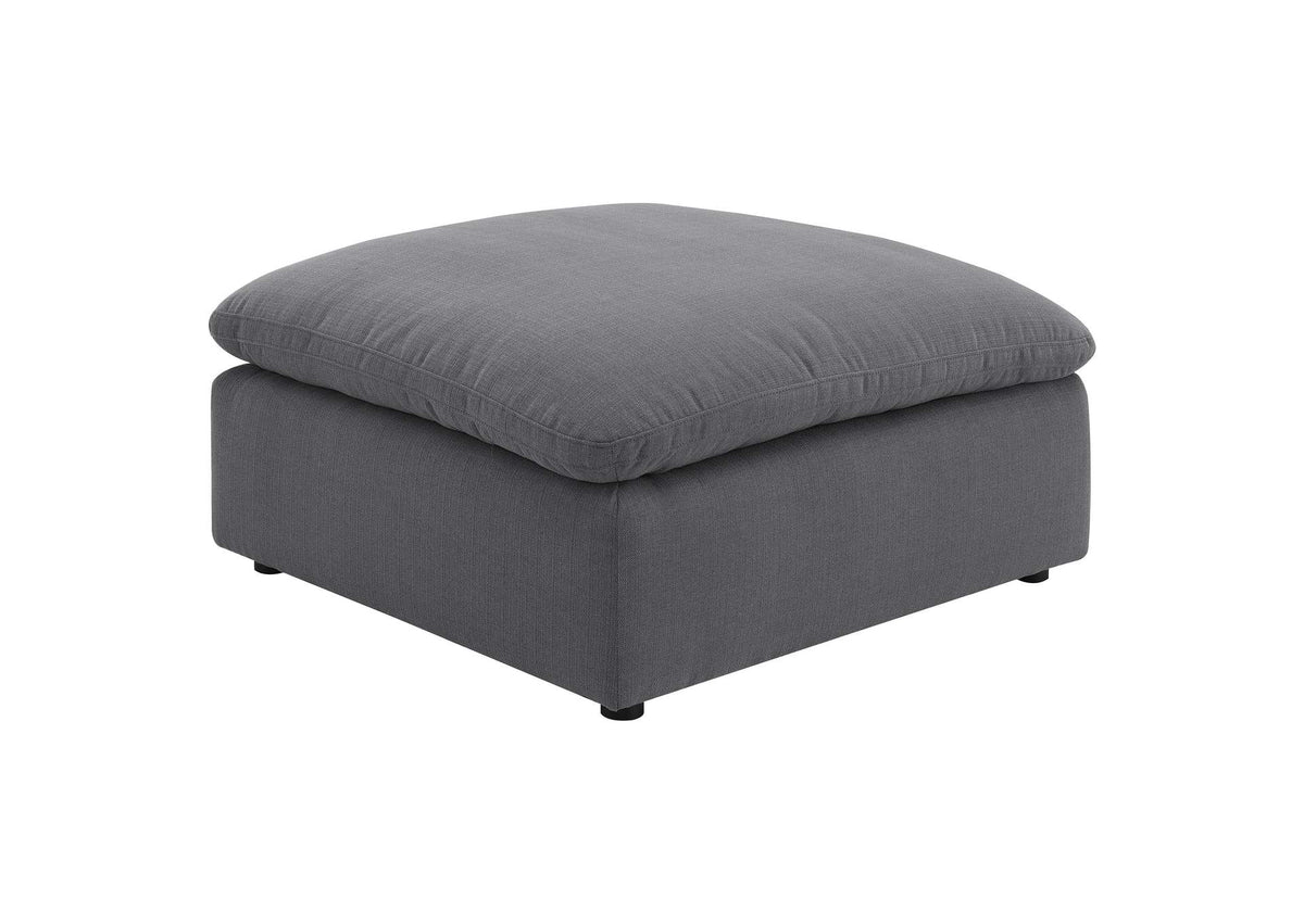 551457 Hobson Square Upholstered Ottoman Charcoal