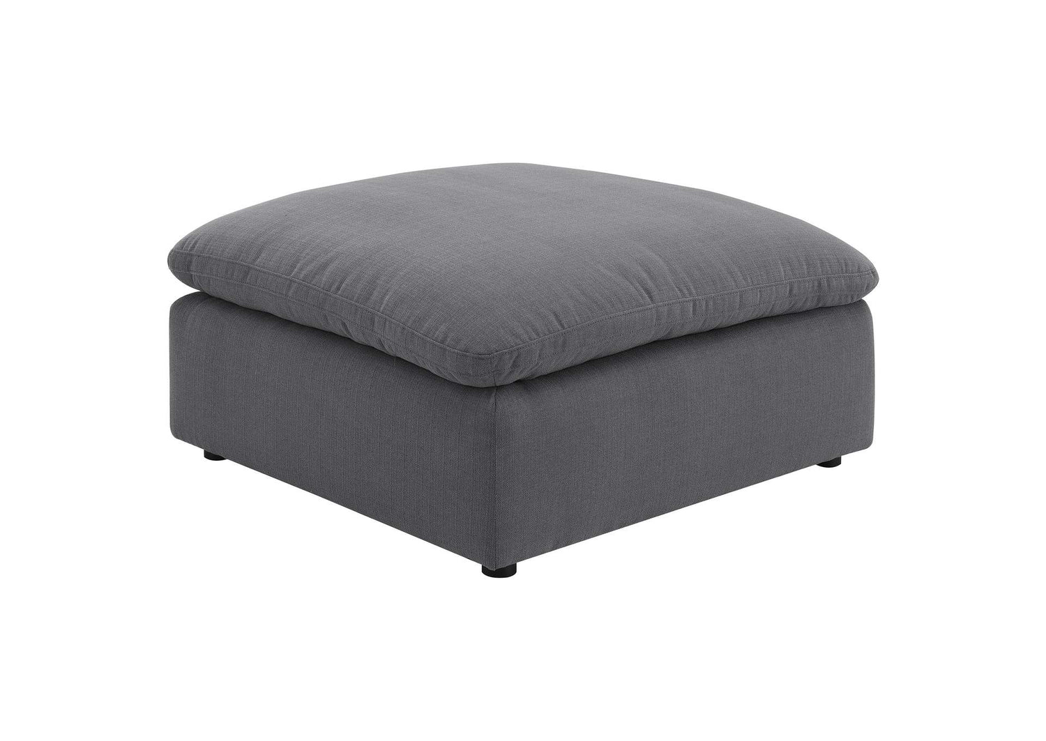 551457 Hobson Square Upholstered Ottoman Charcoal