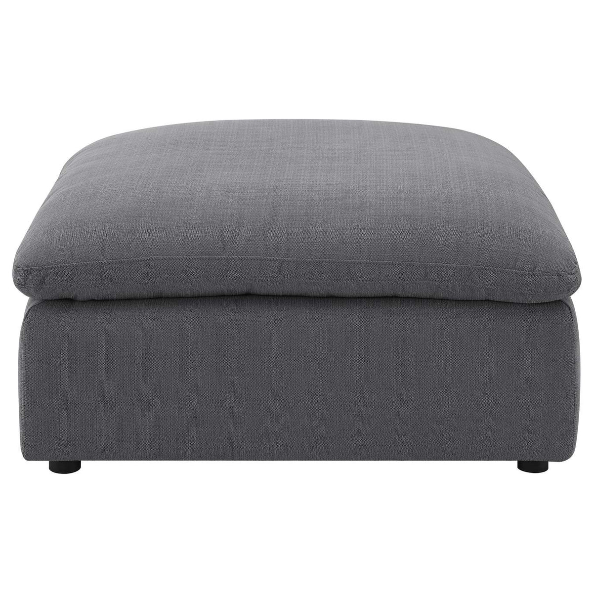551457 Hobson Square Upholstered Ottoman Charcoal