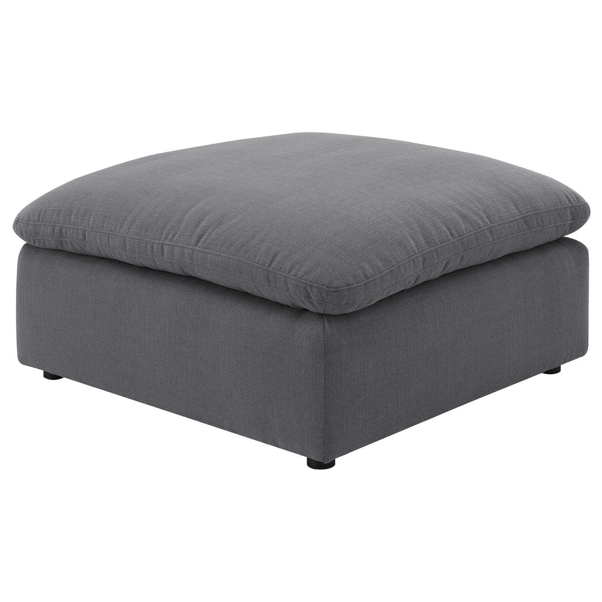 551457 Hobson Square Upholstered Ottoman Charcoal