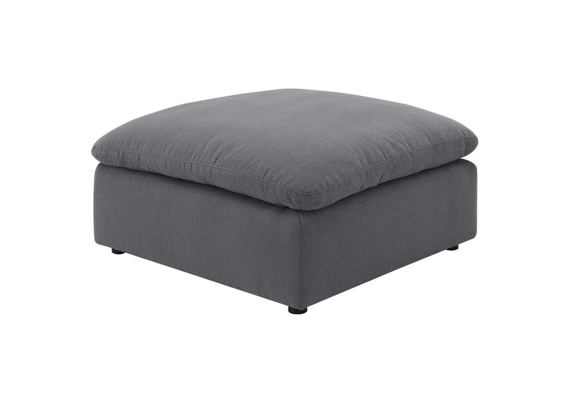 551457 Hobson Square Upholstered Ottoman Charcoal