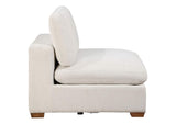 551461-SETB Lakeview 5-piece Upholstered Modular Sectional Sofa Ivory