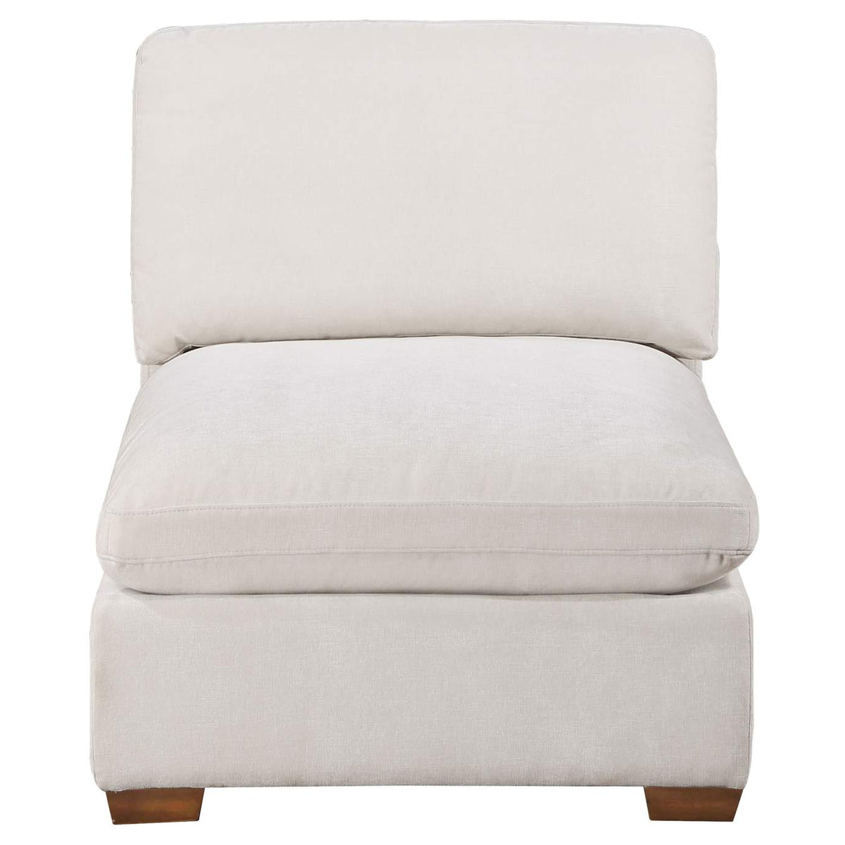 551461 Lakeview Upholstered Armless Chair Ivory