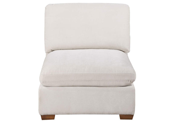 551461 Lakeview Upholstered Armless Chair Ivory