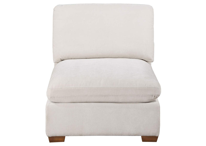 551461 Lakeview Upholstered Armless Chair Ivory
