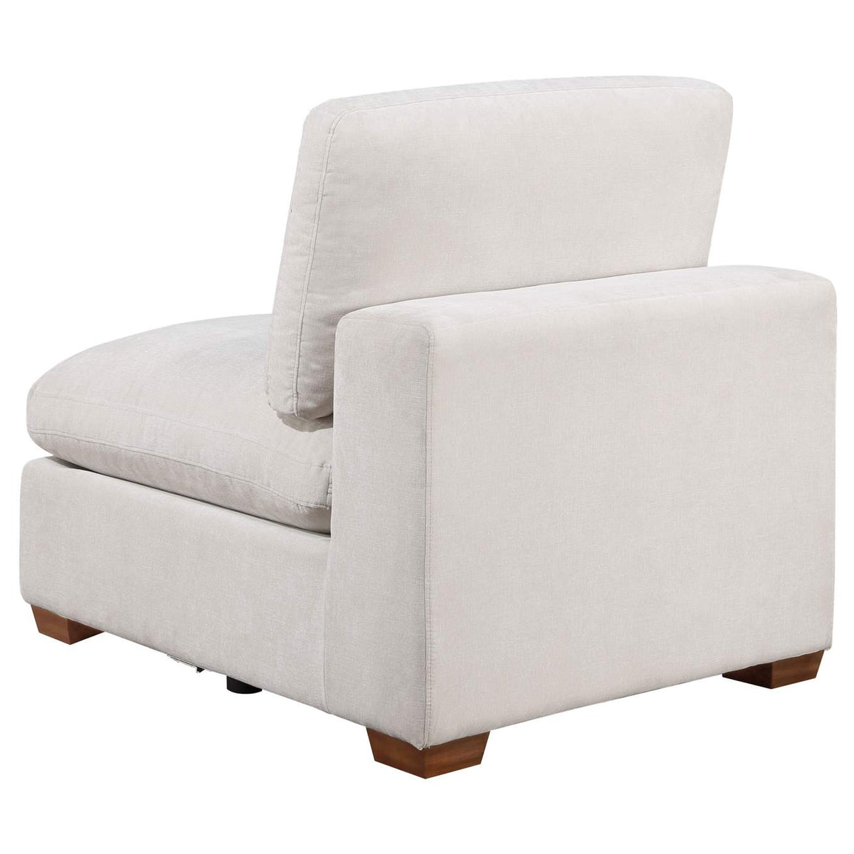 551461 Lakeview Upholstered Armless Chair Ivory