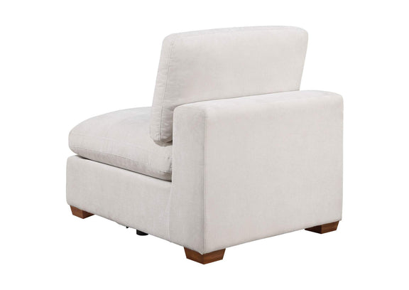 551461 Lakeview Upholstered Armless Chair Ivory