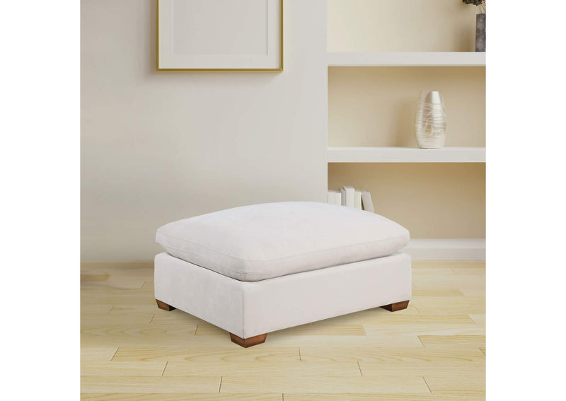 551463 Lakeview Rectangular Upholstered Ottoman Ivory