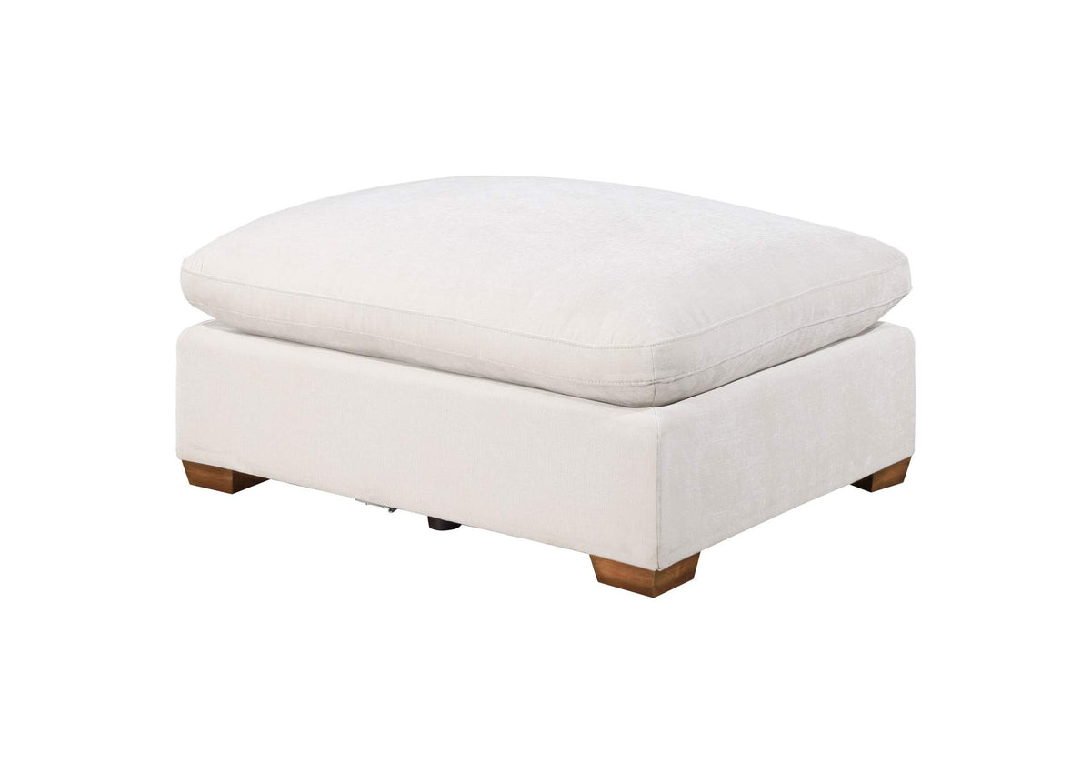 551463 Lakeview Rectangular Upholstered Ottoman Ivory