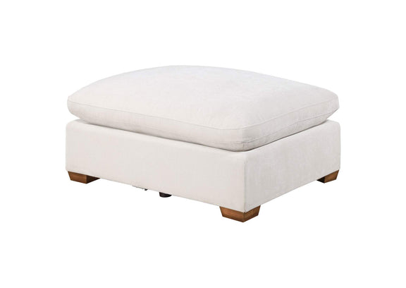 551463 Lakeview Rectangular Upholstered Ottoman Ivory