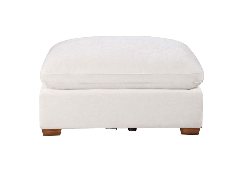 551463 Lakeview Rectangular Upholstered Ottoman Ivory