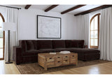 Lakeview 5-piece Upholstered Modular Sectional Chocolate