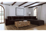 Lakeview 6-piece Upholstered Modular Sectional Chocolate