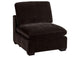 551464 Lakeview Upholstered Armless Chair Dark Chocolate