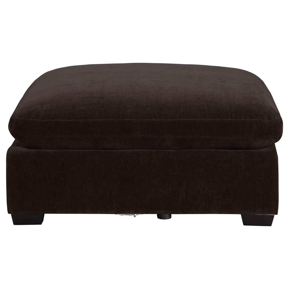551466 Lakeview Rectangular Upholstered Ottoman Dark Chocolate