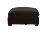 551466 Lakeview Rectangular Upholstered Ottoman Dark Chocolate