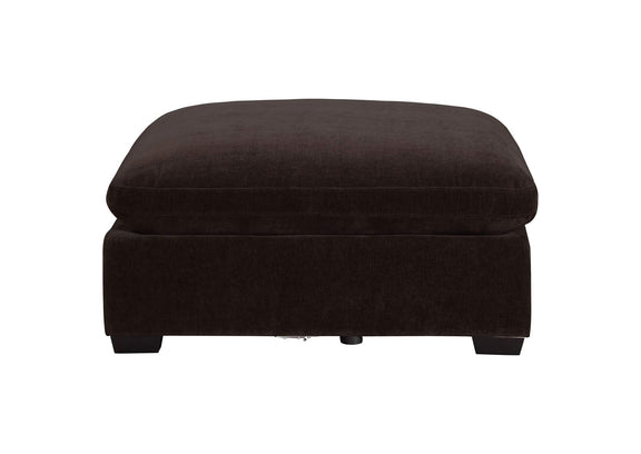 551466 Lakeview Rectangular Upholstered Ottoman Dark Chocolate
