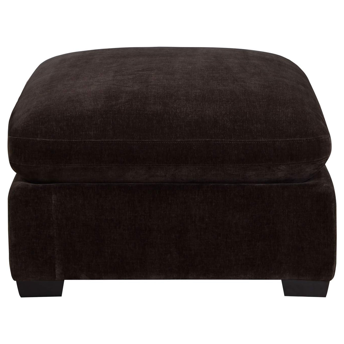 551466 Lakeview Rectangular Upholstered Ottoman Dark Chocolate