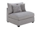 551511 Cambria Upholstered Armless Chair Grey