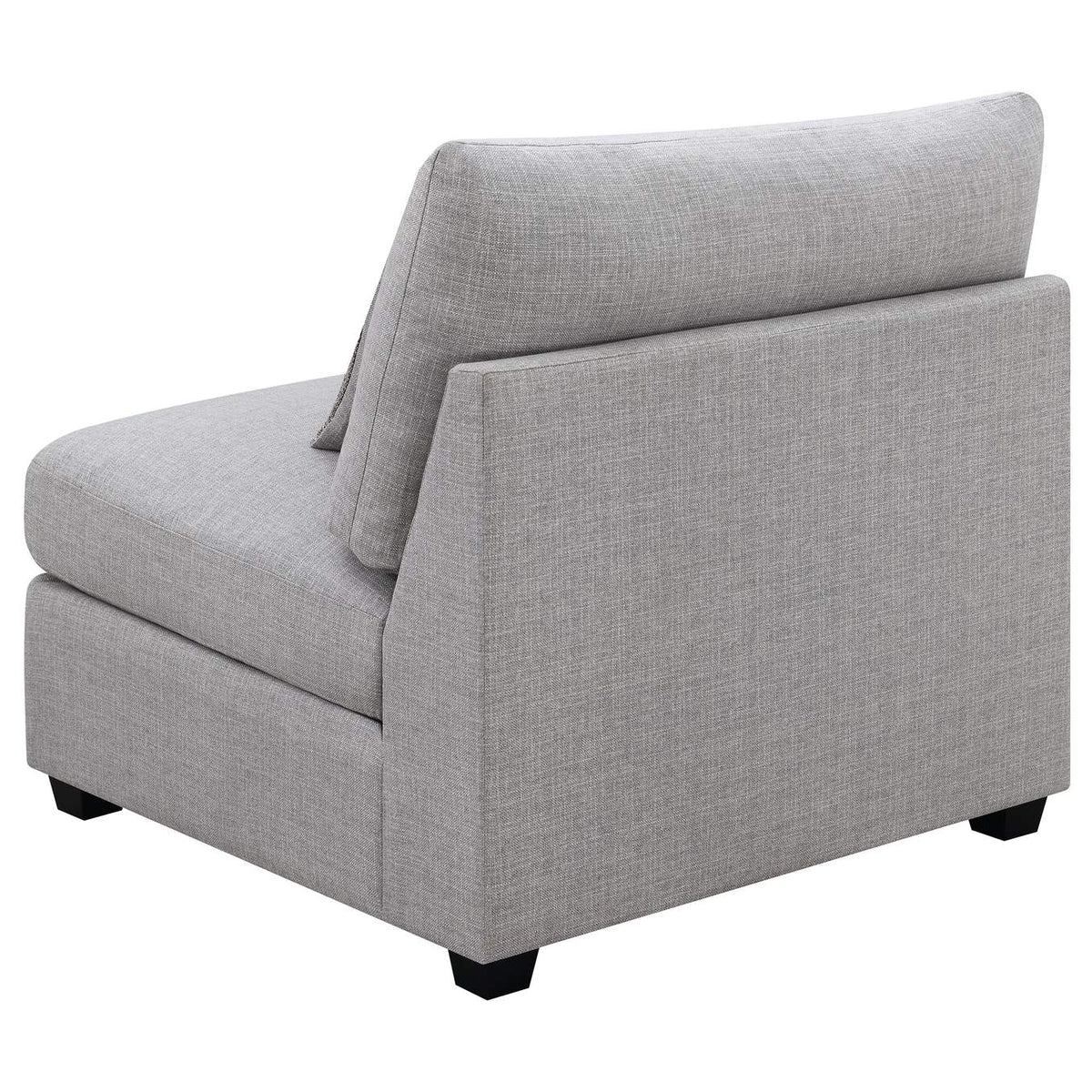 551511 Cambria Upholstered Armless Chair Grey