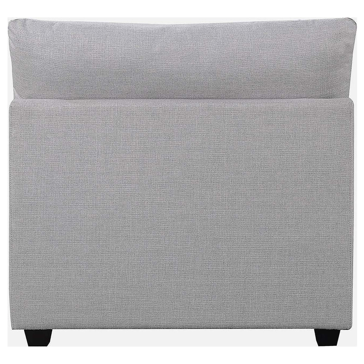 551511 Cambria Upholstered Armless Chair Grey