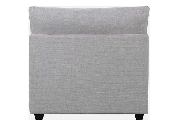 551511 Cambria Upholstered Armless Chair Grey