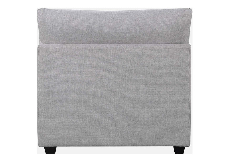 551511 Cambria Upholstered Armless Chair Grey