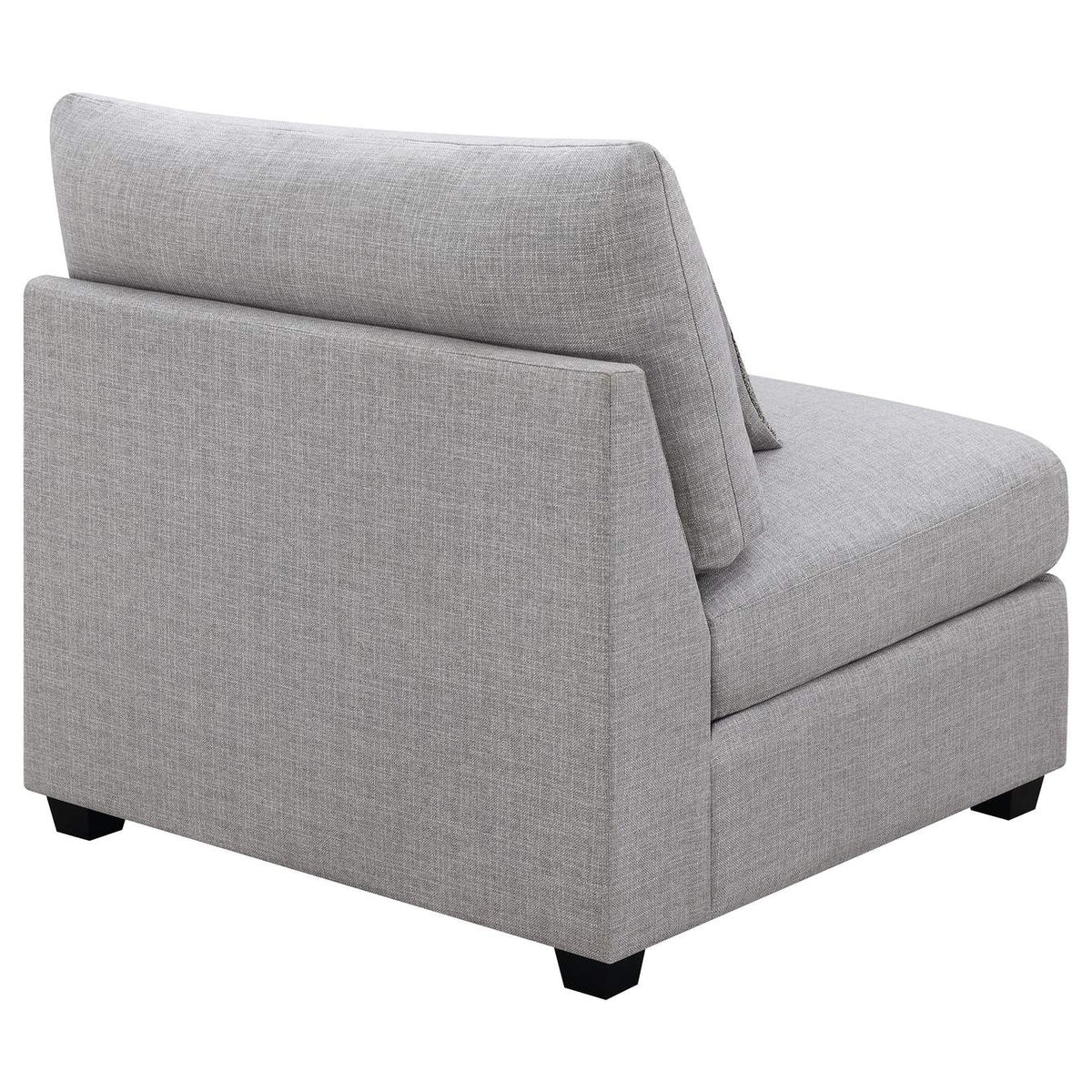 551511 Cambria Upholstered Armless Chair Grey