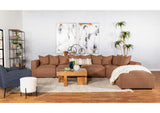 Jennifer 6-piece Upholstered Modular Sectional Terracotta