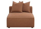551591-SET Jennifer 6-piece Upholstered Modular Sectional Terracotta