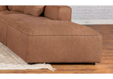 551593 Jennifer Square Upholstered Ottoman Terracotta