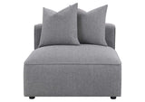 551594-SET Jennifer 6-piece Upholstered Modular Sectional Grey
