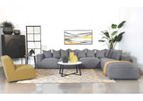 551594 Jennifer Upholstered Armless Chair Grey