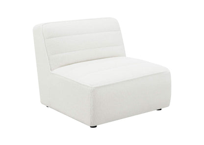 551621 Sunny Upholstered Armless Chair Natural