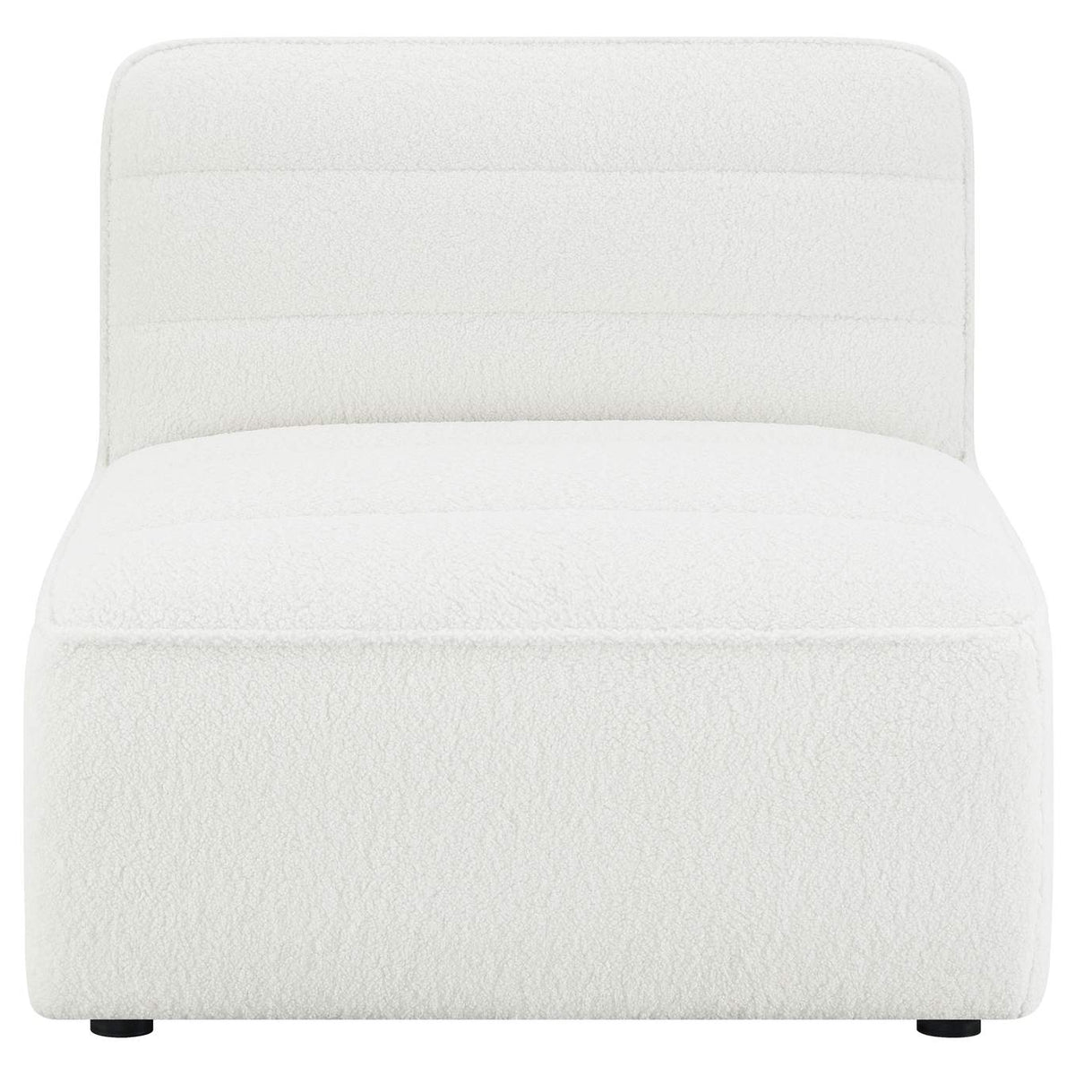 551621 Sunny Upholstered Armless Chair Natural